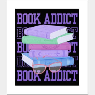 Book Lovers Addicted to Books Posters and Art